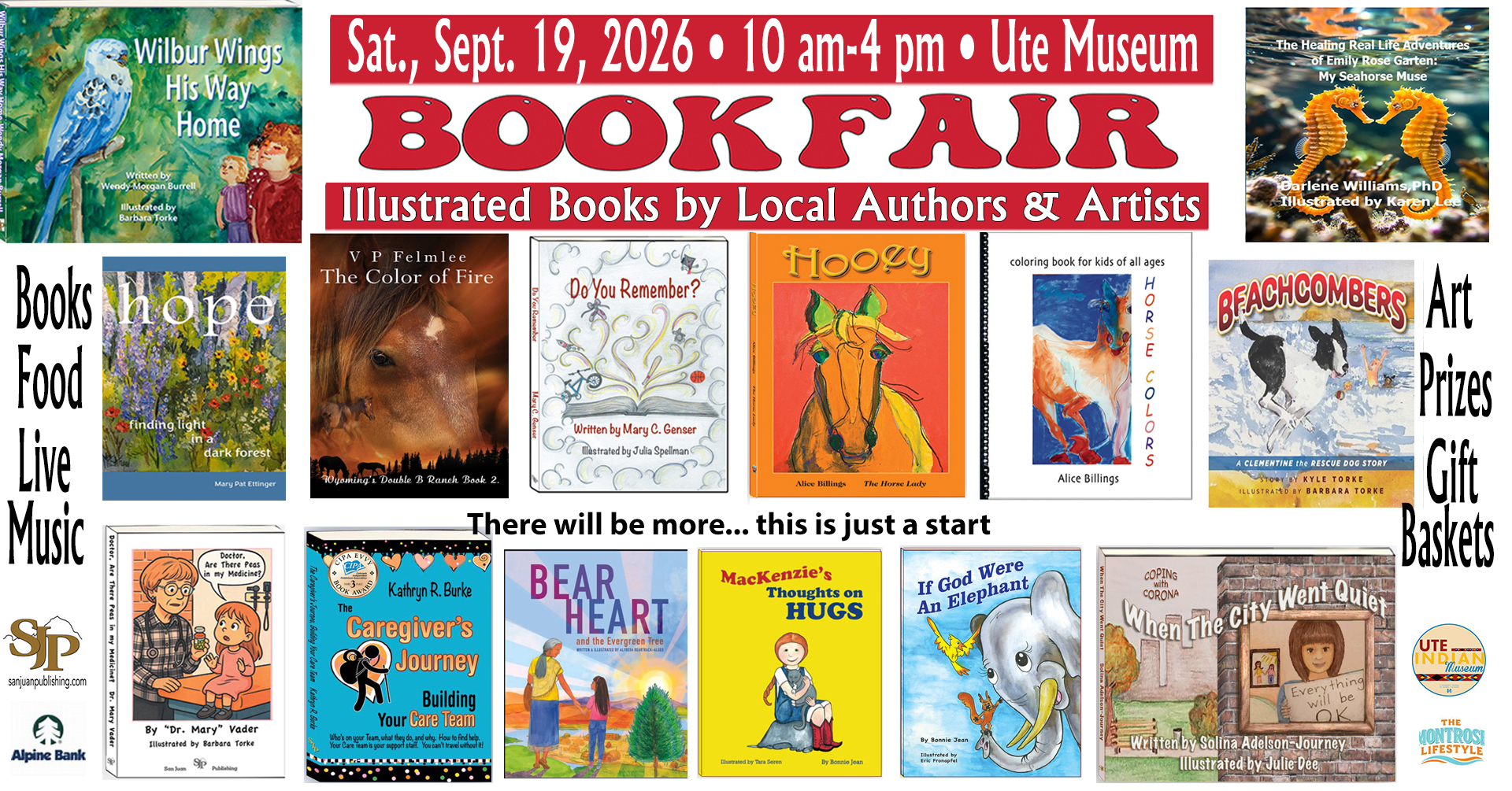 Book Fair – Illustrated Books by Local Authors and Artists, September 19 2026 at Ute Indian Museum