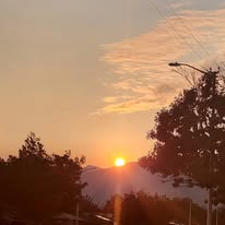 Sunset over the Sandia Mountains, Albuquerque